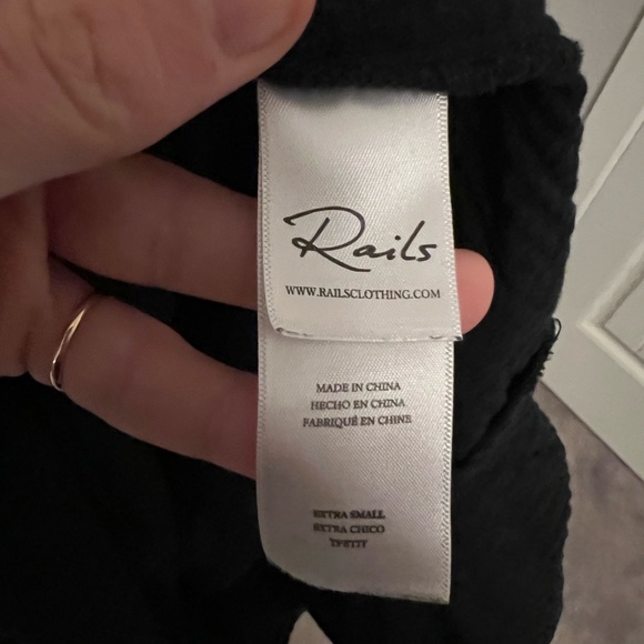 Rails “Valentina” cotton gauze mini-dress in black, size xs - Picture 4 of 8